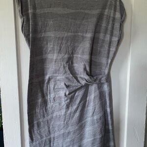 Time and Tru Silver Ruched Sheath Mini Dress
